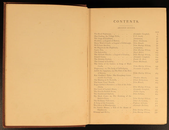 c1885 Wilson's Tales Of The Borders Antique Scottish History Literature Book