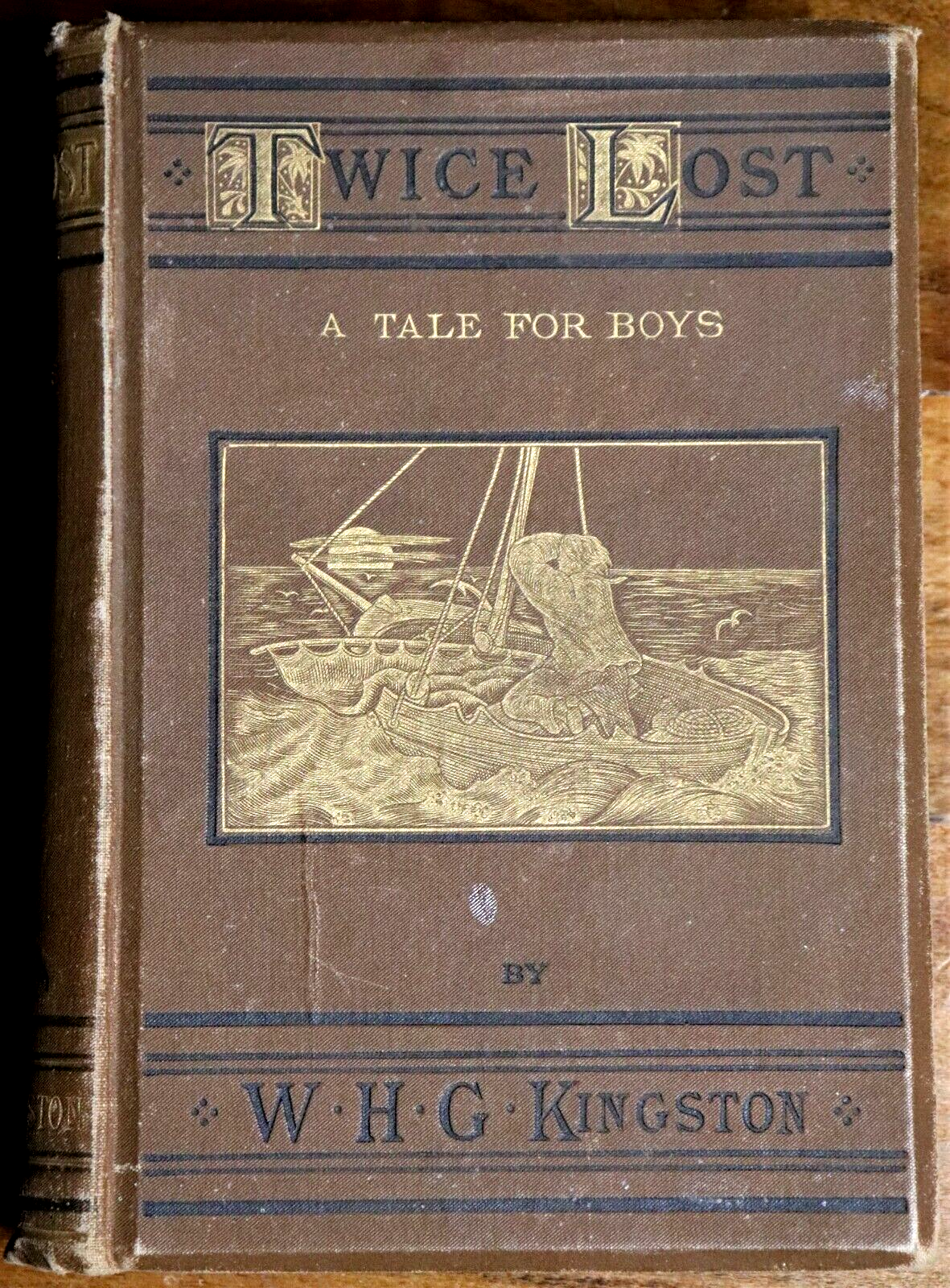 1883 Twice Lost by W.H.G. Kingston Antiquarian Australian History Fiction Book