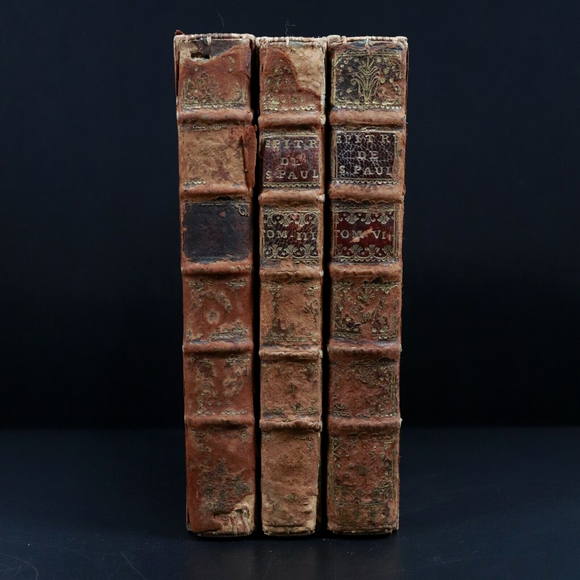 1709 3vol Epistres De Saint Paul Antiquarian French Theology Books Corinthiens
