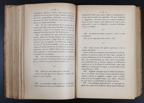 1901 5vol In 1 Curso De Filosofia Elemental Dr J Balmes Antique Philosophy Books