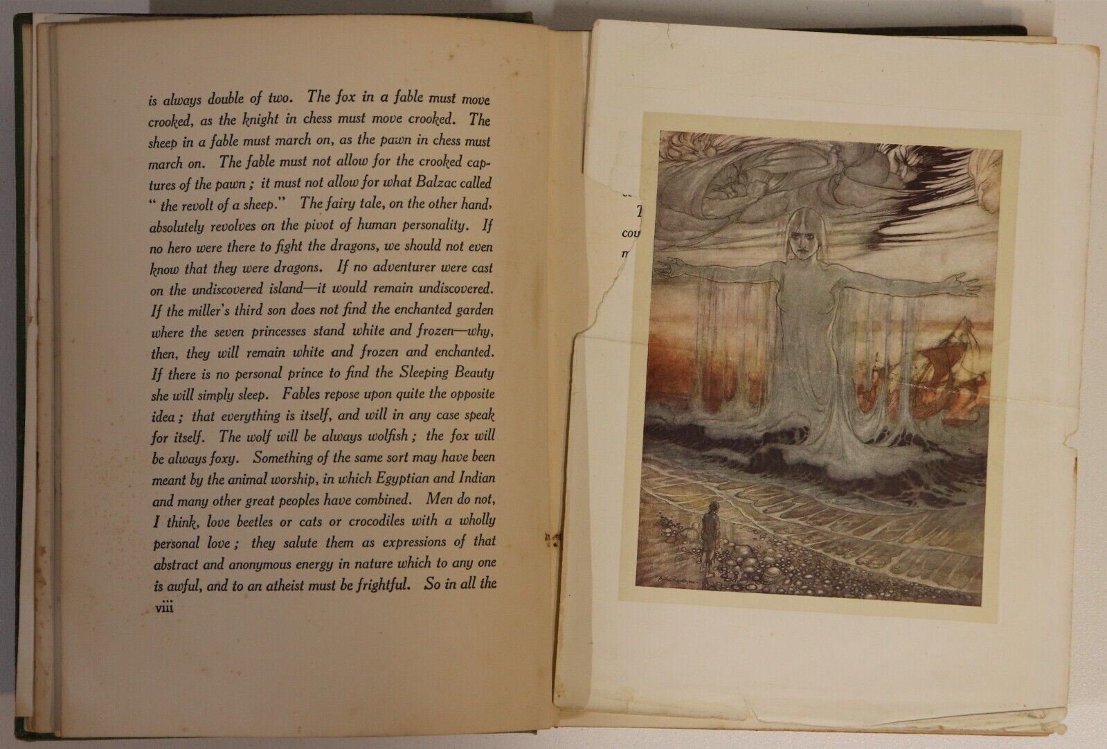 1912 Aesop's Fables by V.S. Vernon Jones Antique Childrens Book Arthur Rackham