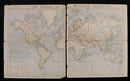 1889 Lett's Popular Atlas 2nd Edition 128 Folding Maps Antique Atlas Book-7