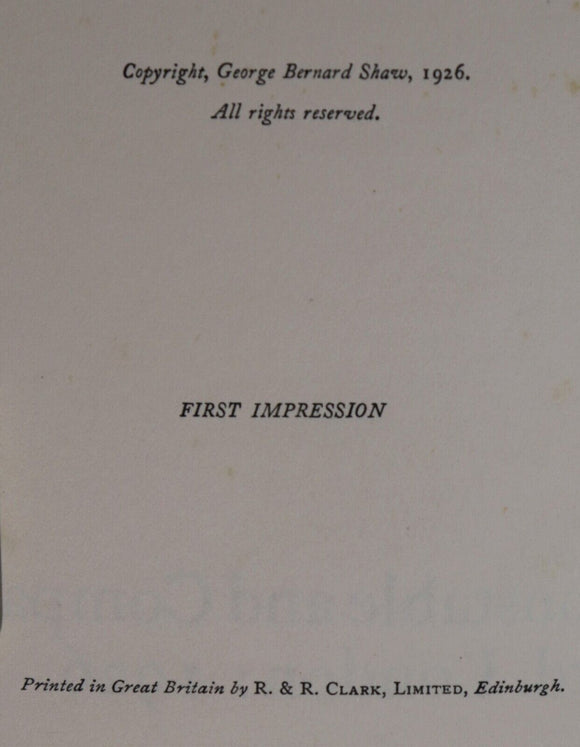 c1920 6vol Collected Works Of Bernard Shaw Literature Book Collection