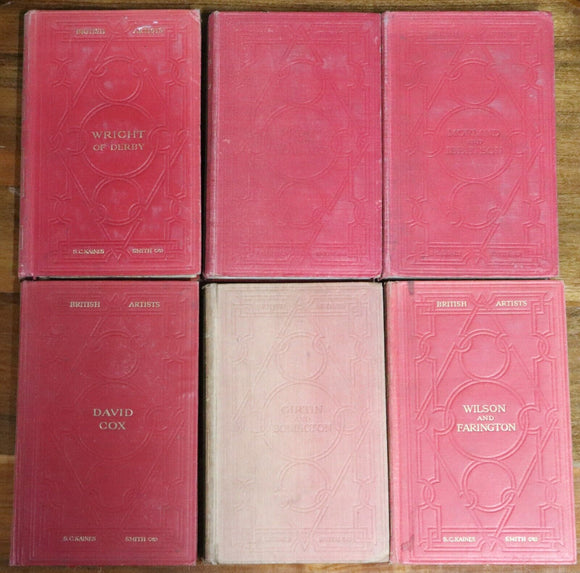 c1922 6vol British Artists by S.C. Kaines Smith Antique British Art Books