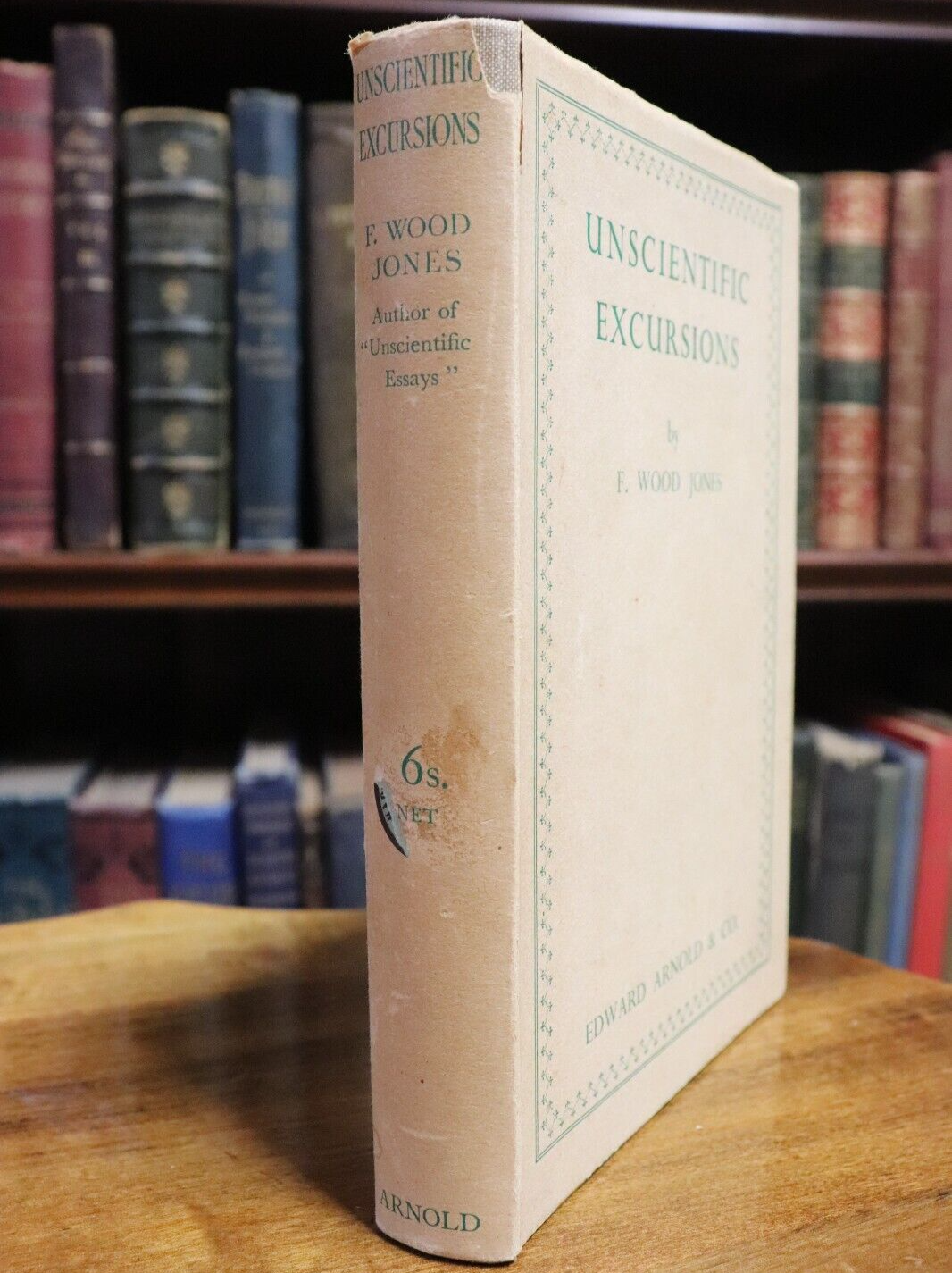 1934 Unscientific Excursions by Frederic Wood Jones Antique Science Book 1st Ed