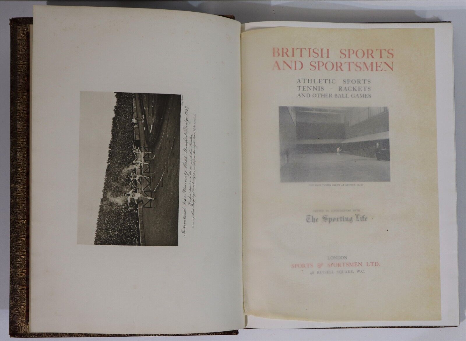 c1920 British Sports & Sportsmen - Athletic Sports - Antique Sports History Book