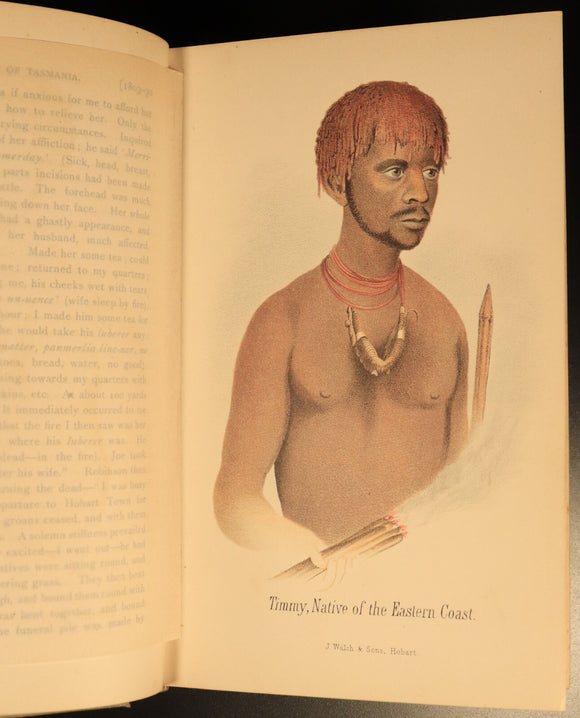 1884 History Of Tasmania From 1642 Antique Australian History Book Aboriginal