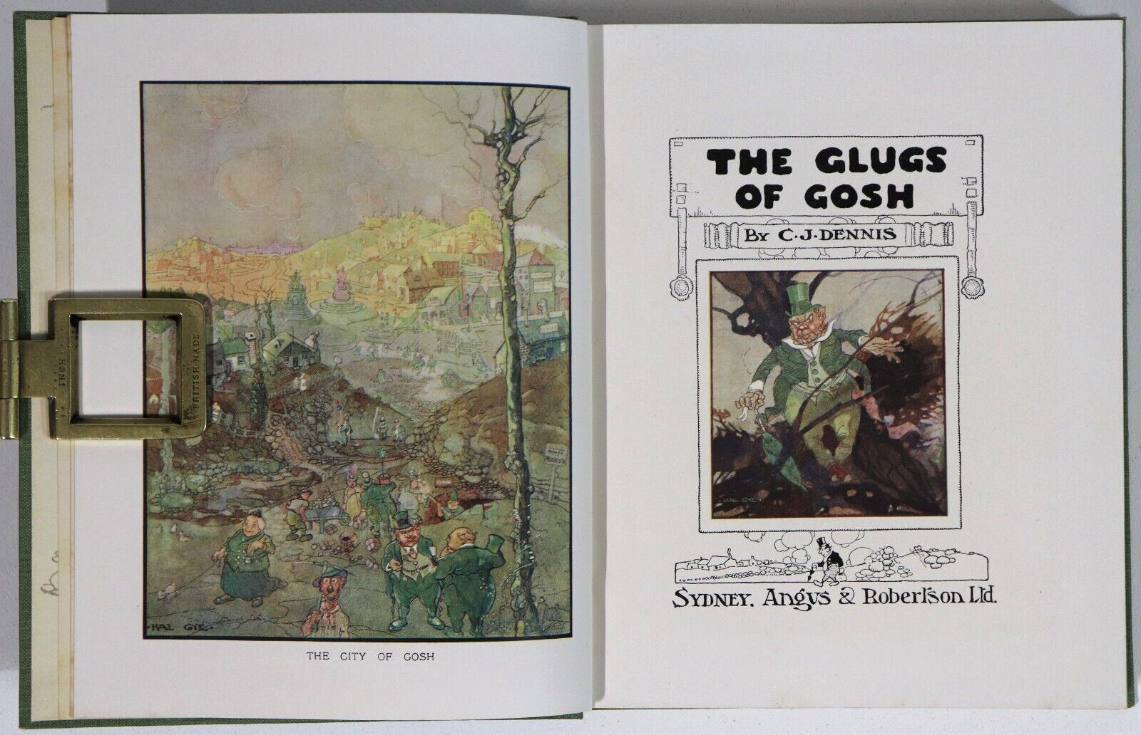 1917 The Glugs Of Gosh by CJ Dennis 1st Edition Australian Literature Book - 0