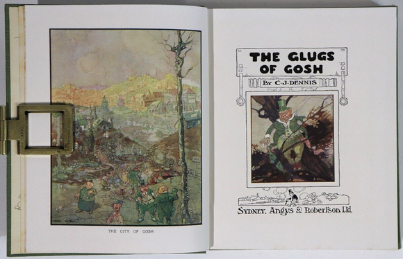 1917 The Glugs Of Gosh by CJ Dennis 1st Edition Australian Literature Book