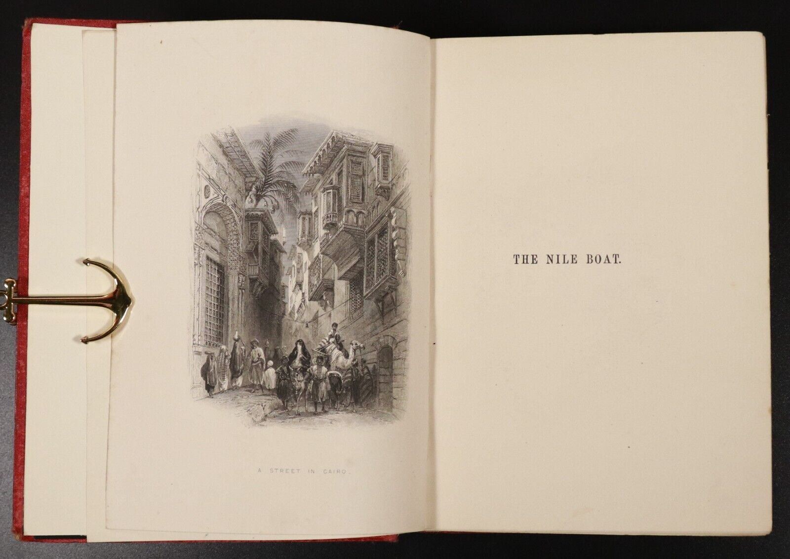 c1862 The Nile Boat Glimpses Of Egypt by WH Bartlett Antiquarian Egyptian Book