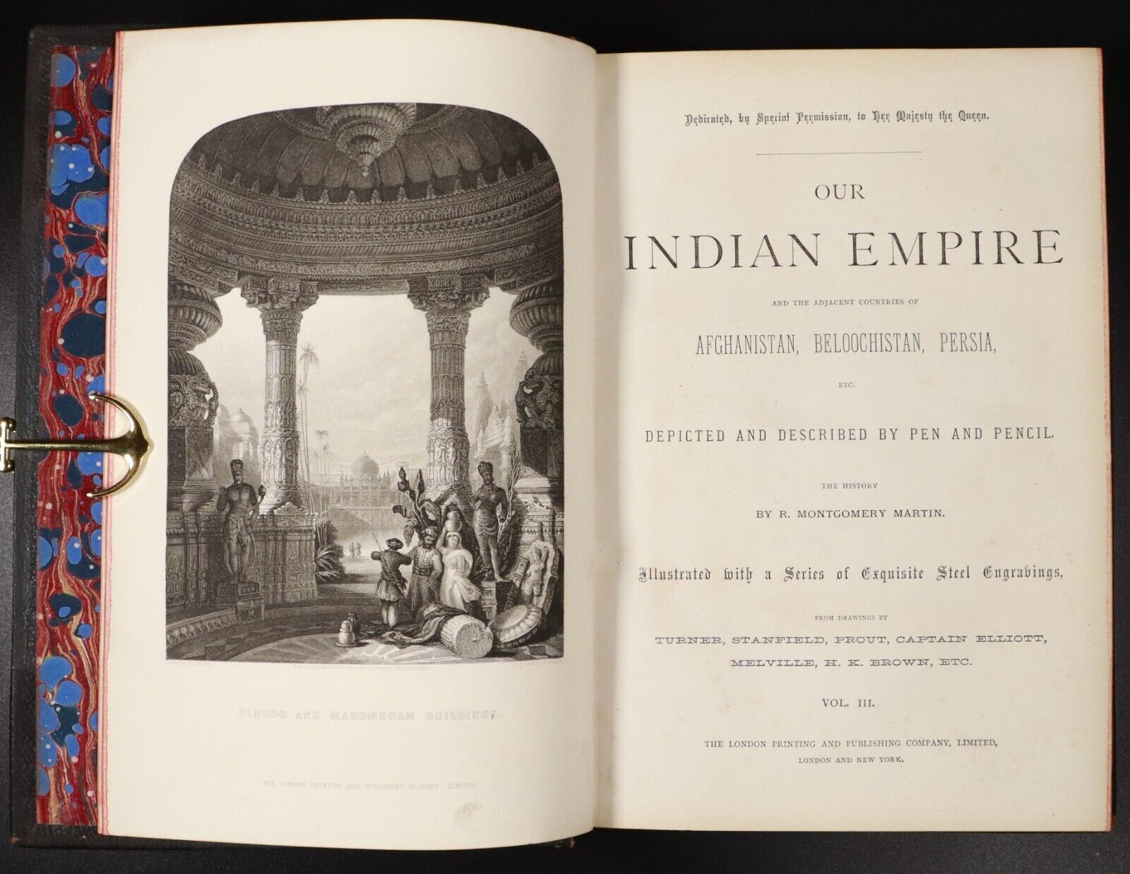 c1880 3vol Our Indian Empire by R Montgomery Martin Antiquarian History Book Set