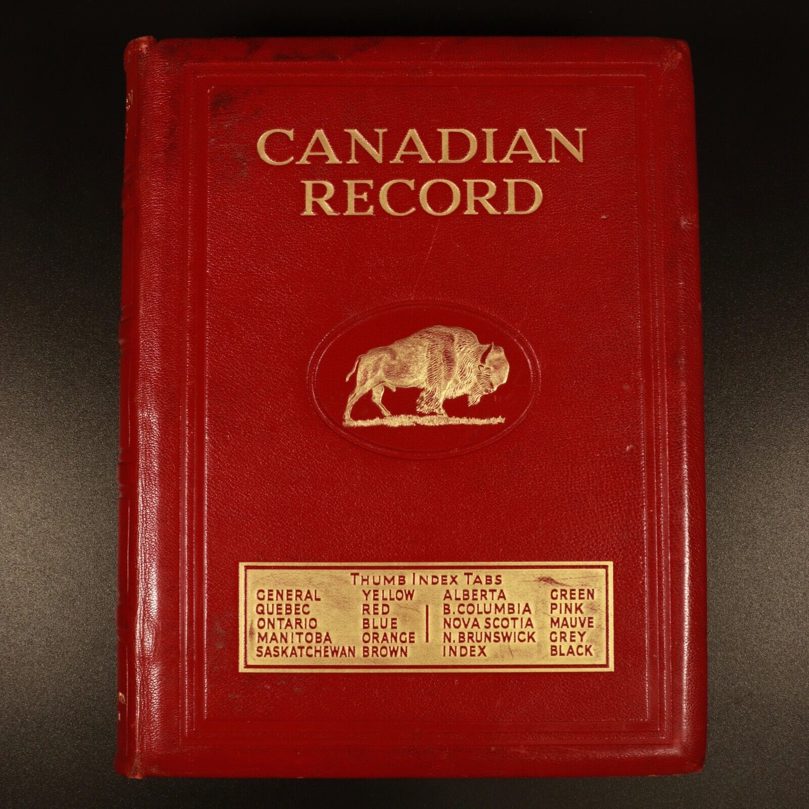 1937-38 The Canadian Record Of Men & Matters Antique Reference Book Leather Bind