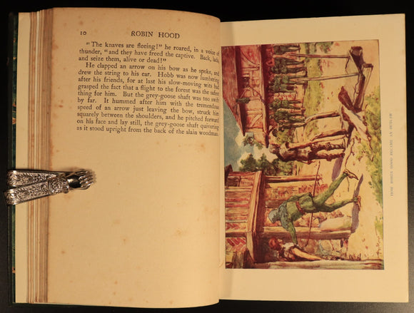 Story Of Robin Hood & His Merry Men by J. Finnemore Antique British Fiction Book