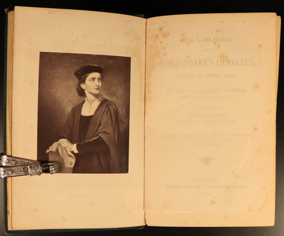1879 The Girlhood Of Shakespeare's Heroines Mary Cowden Clarke Antique Book