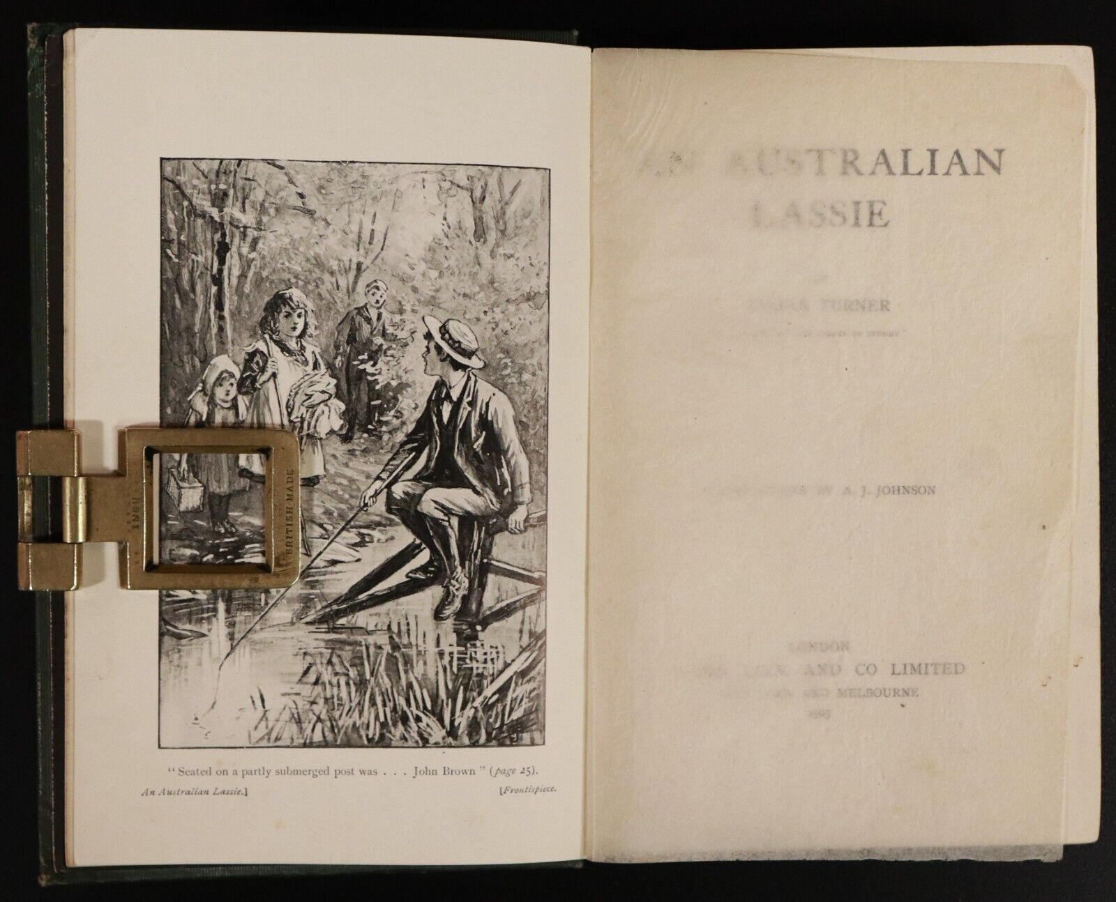 1903 An Australian Lassie by Lilian Turner Antique Australian Fiction Book - 0