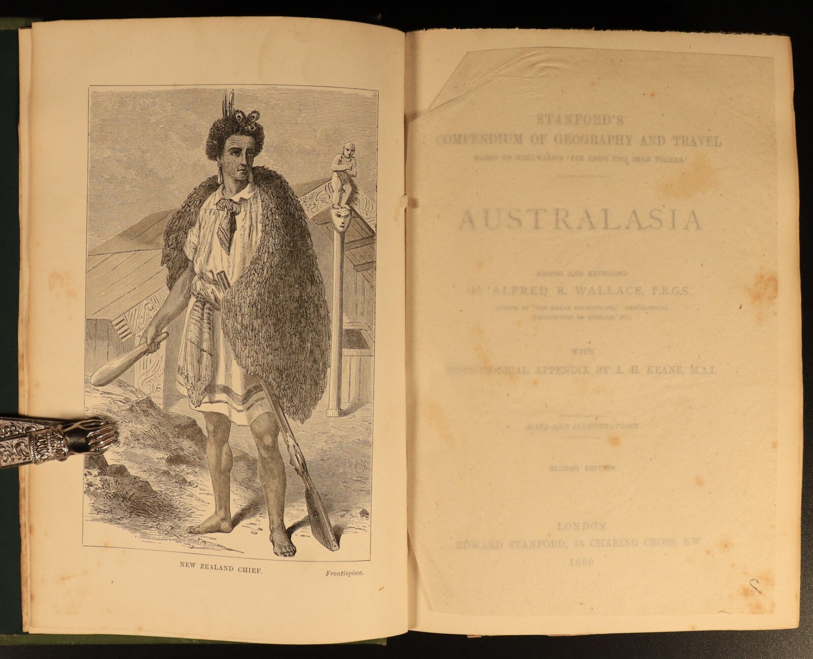 1880 Stanford's Geography & Travel: Australasia Antiquarian History Book Maps