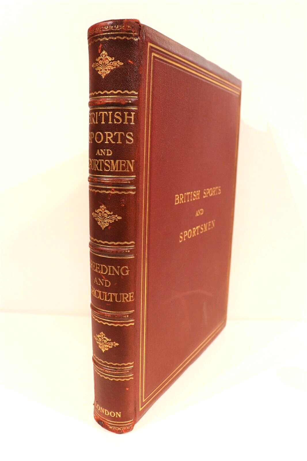 c1920 British Sports & Sportsmen - Agriculture Antique Sport History Book 1st Ed