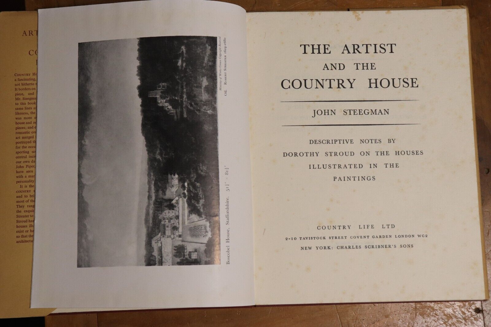 1949 The Artist & The Country House John Steegman Vintage British Art Book