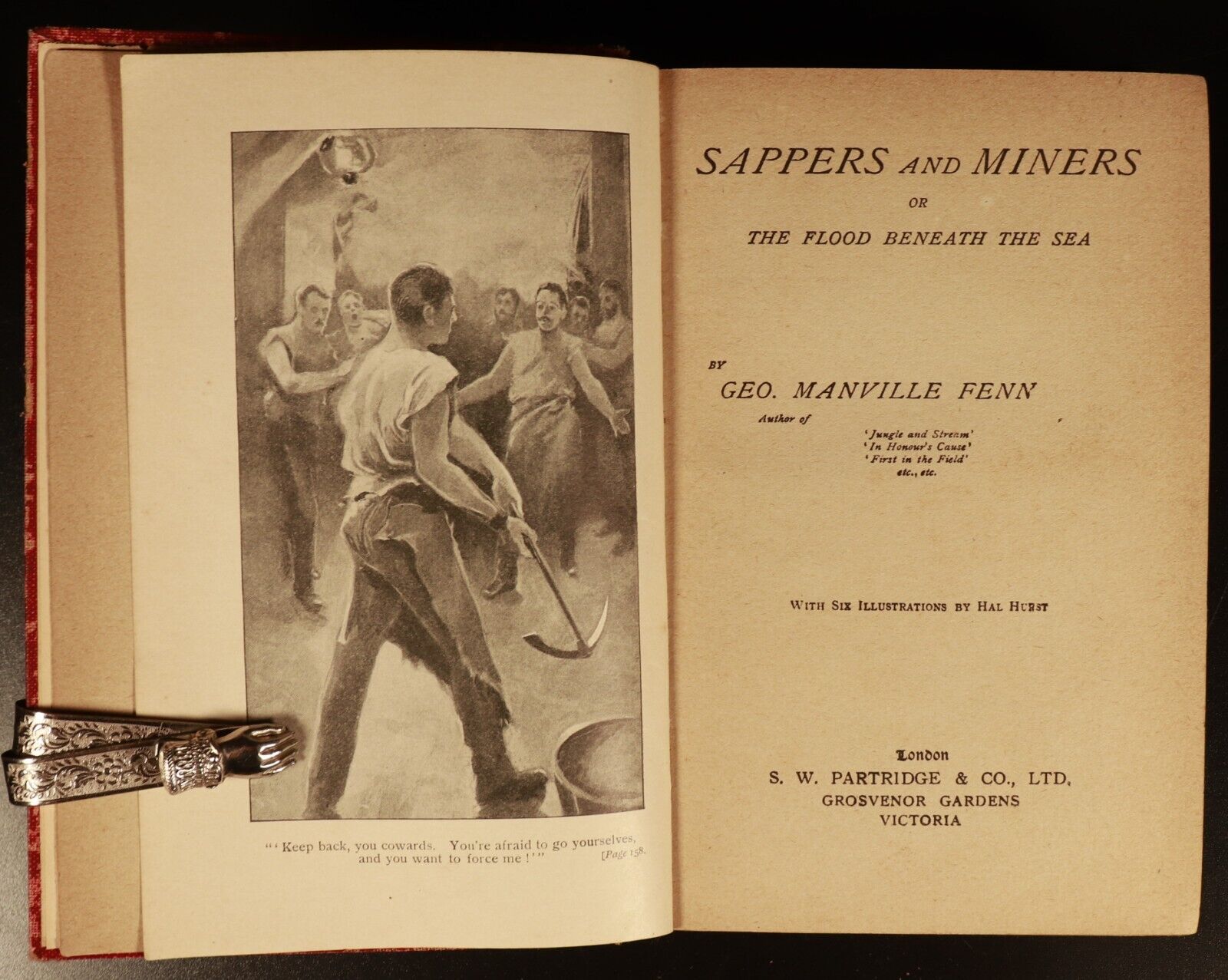 c1910 Sappers & Miners by Geo. Manville Fenn Antique British Fiction Book