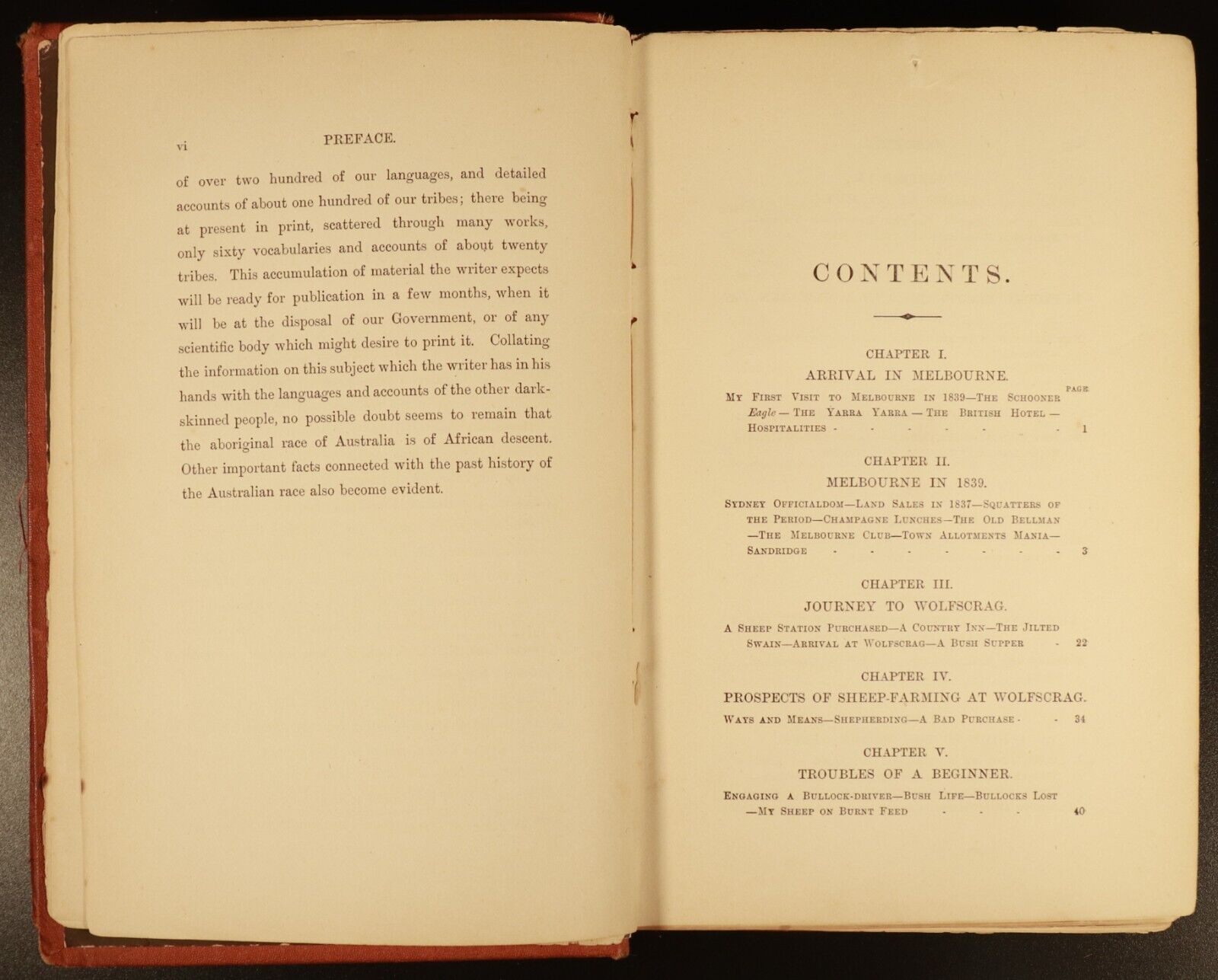 1883 Squatting In Victoria E.M. Curr Antiquarian Australian History Book 1st Ed