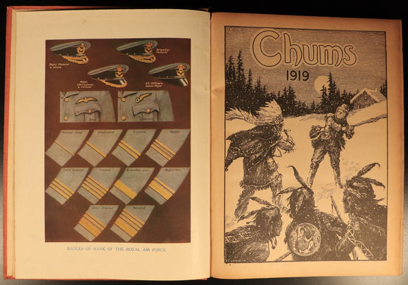 Chums 1919 Illustrated Paper For Boys Antique Illustrated British Childrens Book
