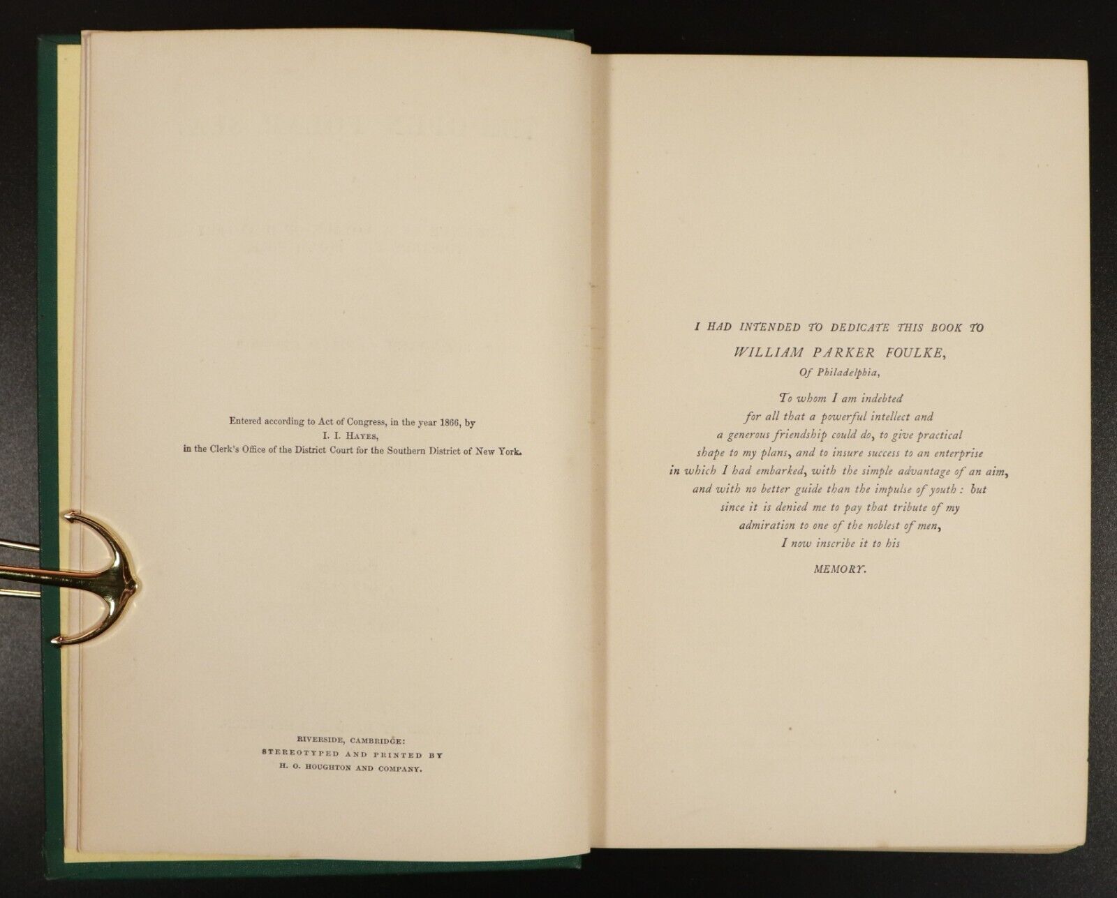 1867 The Open Polar Sea by Dr I.I. Hayes Antiquarian North Pole Exploration Book