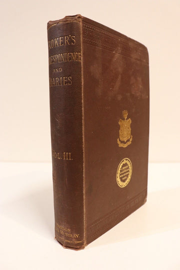 1884 The Croker Papers by L. J. Jennings Antique British History Book