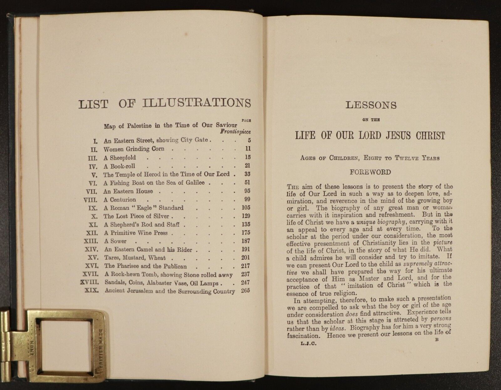 c1915 Lessons On The Life Of Jesus Christ by Hetty Lee Antique Religious Book