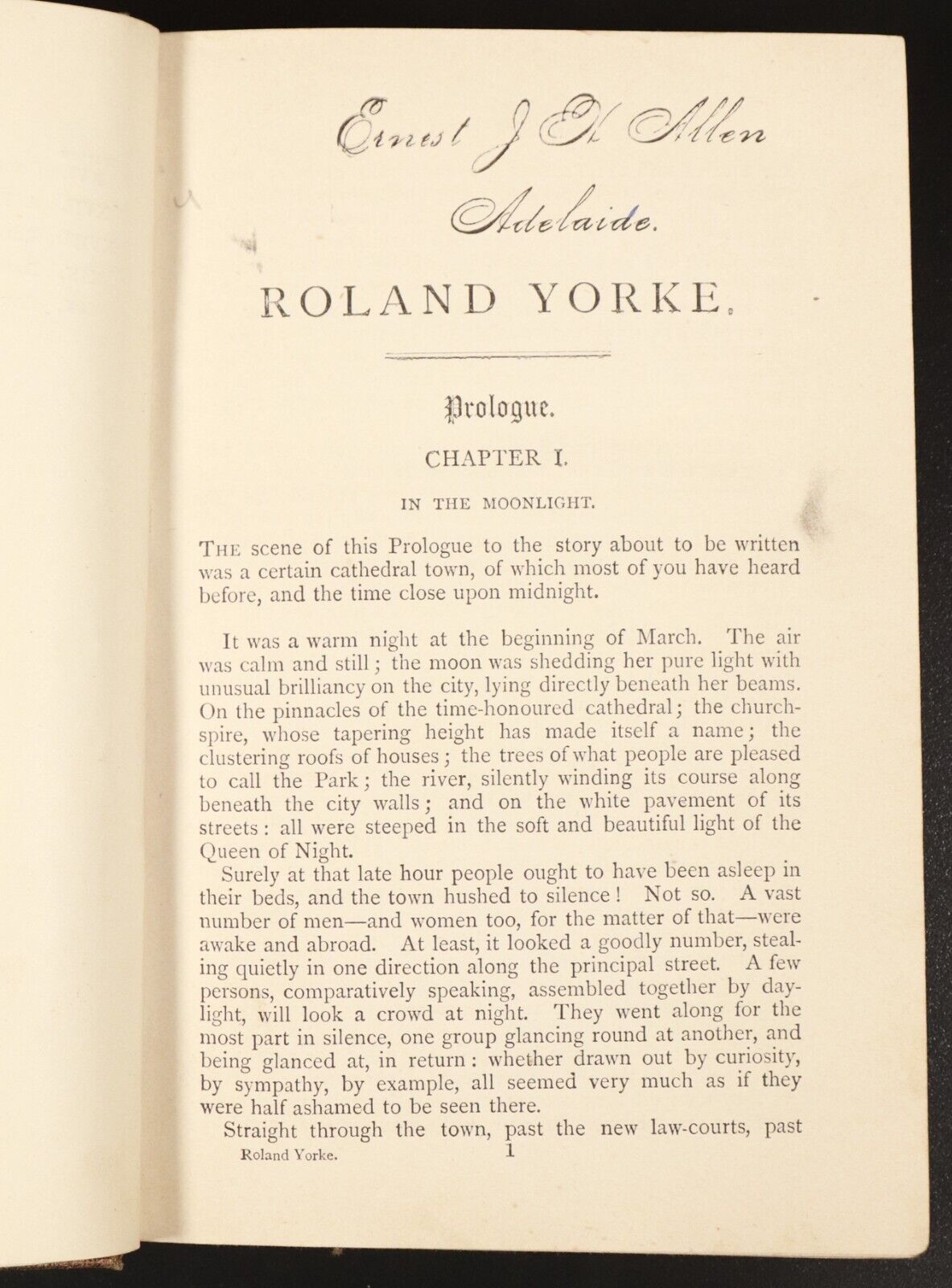 1896 Roland Yorke by Mrs Henry Wood Antique British Female Author Fiction Book