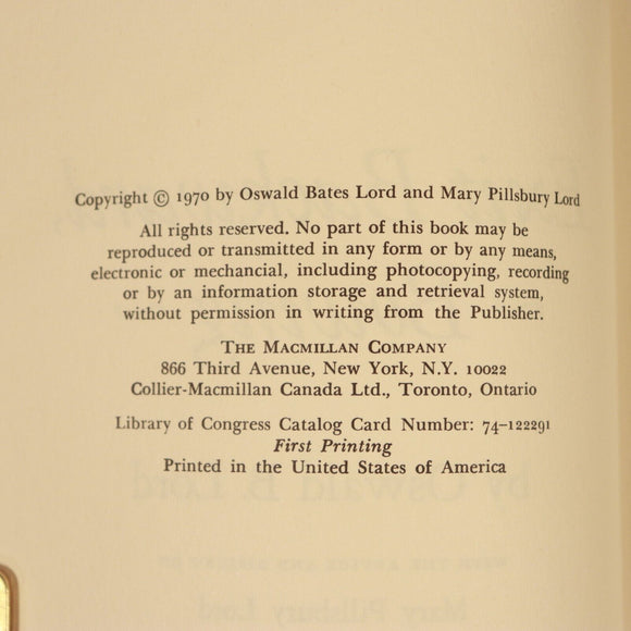 1970 Exit Backward Bowing by Oswald B. Lord Vintage Travel Exploration Book