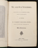 1875 We And Our Neighbours by Harriet B. Stowe Antique Fiction Book 1st Edition-3