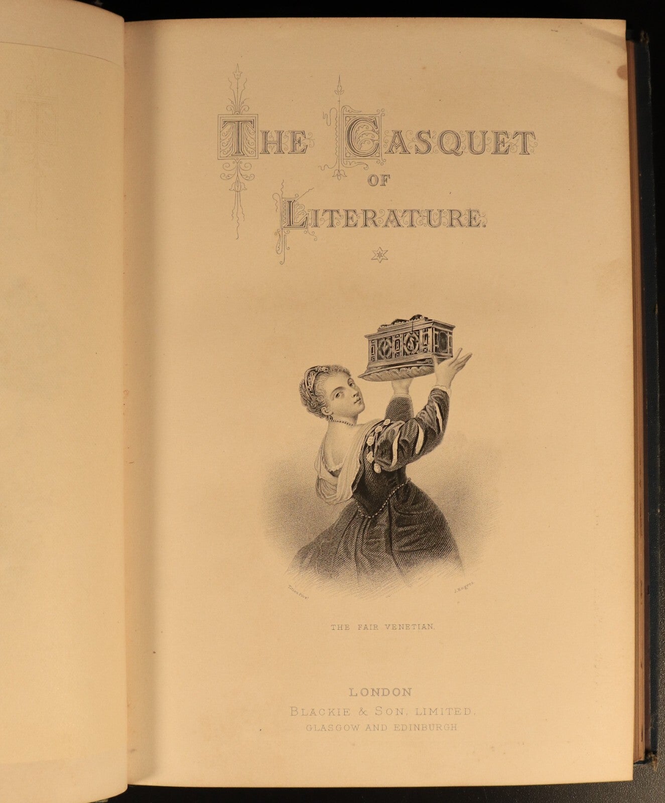 1890 The Casquet Of Literature by Charles Gibbon 6vol Antique History Book Set