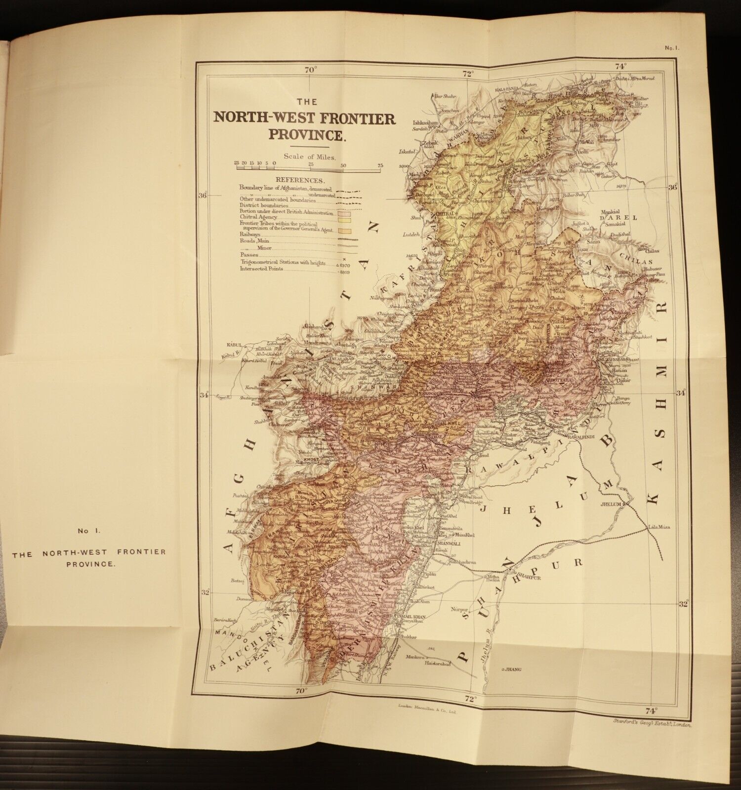 1912 From Black Mountain To Waziristan Antique British Military History Book