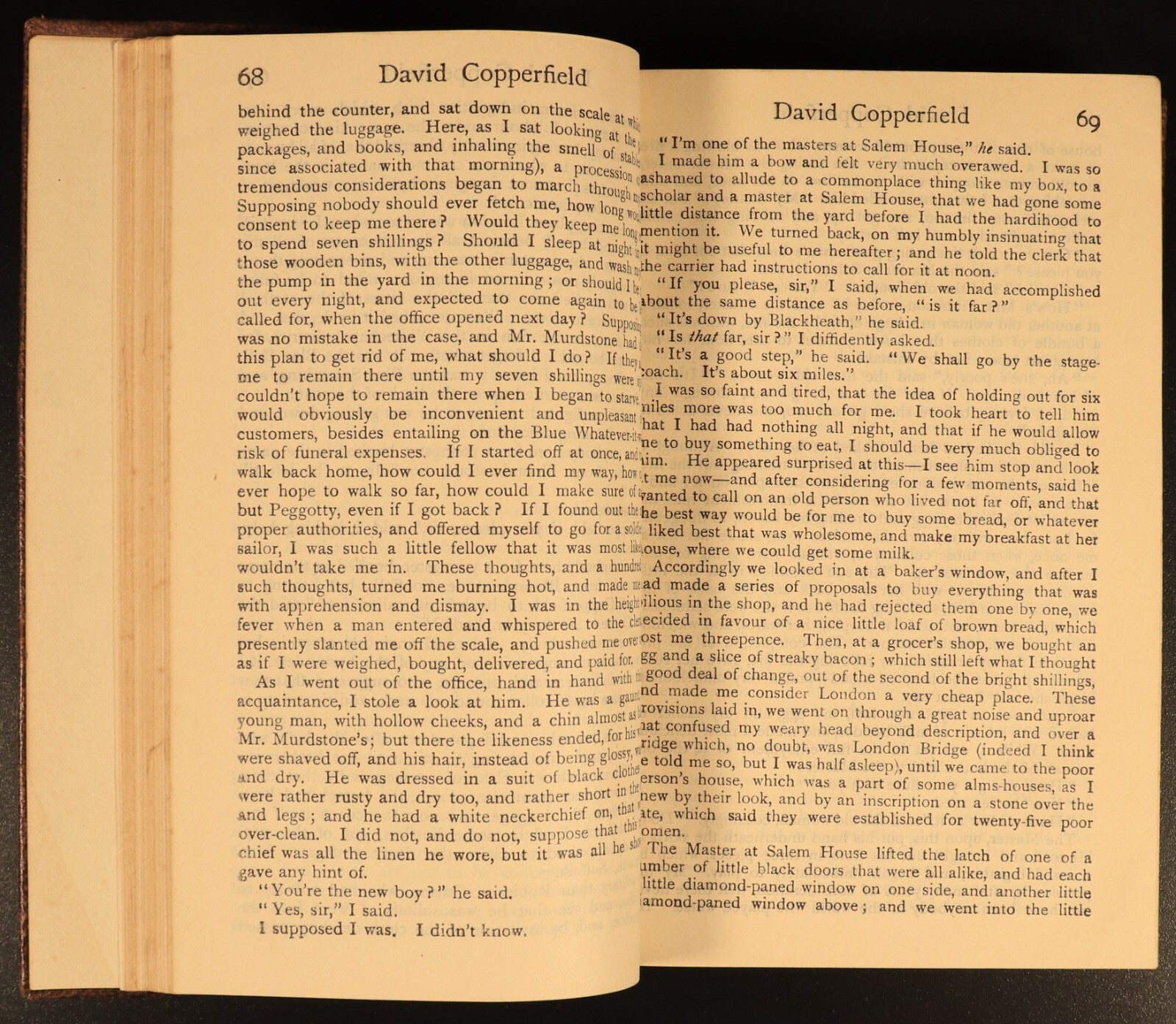 1922 David Copperfield by Charles Dickens Antique Fiction Book Everyman's