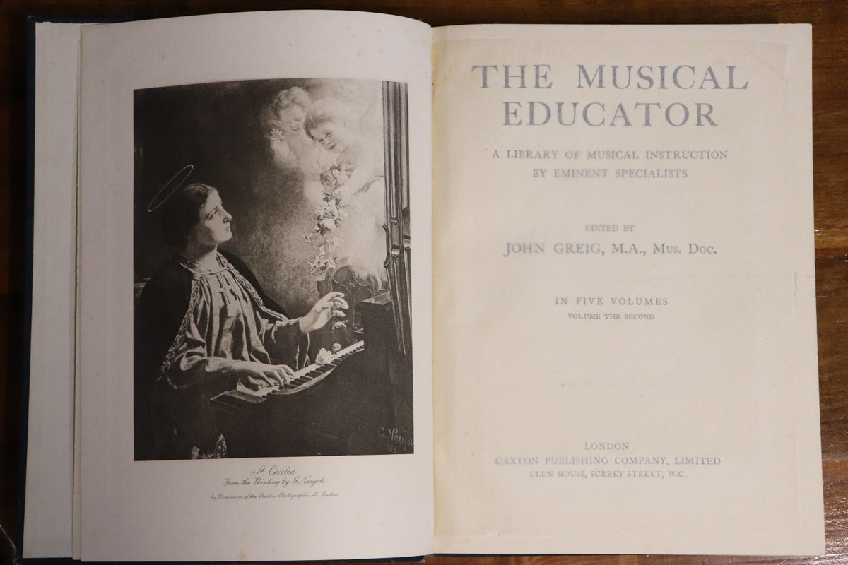 c1910 5vol The Musical Educator by John Greig Antique Music Reference ...