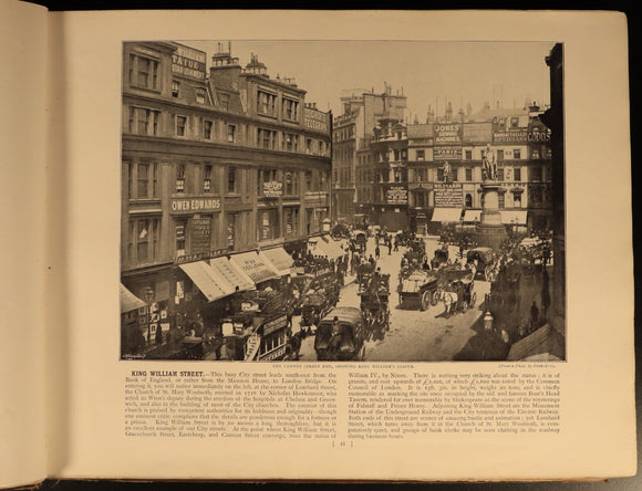 1896 Round London Album Of Photographs Antique British History Book G. Newnes