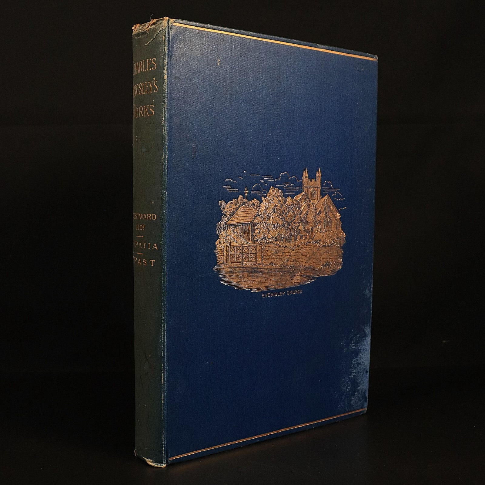 1890 Charles Kingsley Westward Ho! Hypatia Yeast etc Antique Fiction Books