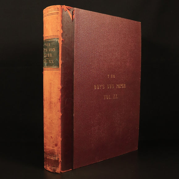 The Boys Own Annual 1897-98 Antique British Illustrated Boys Book Boys Own Paper
