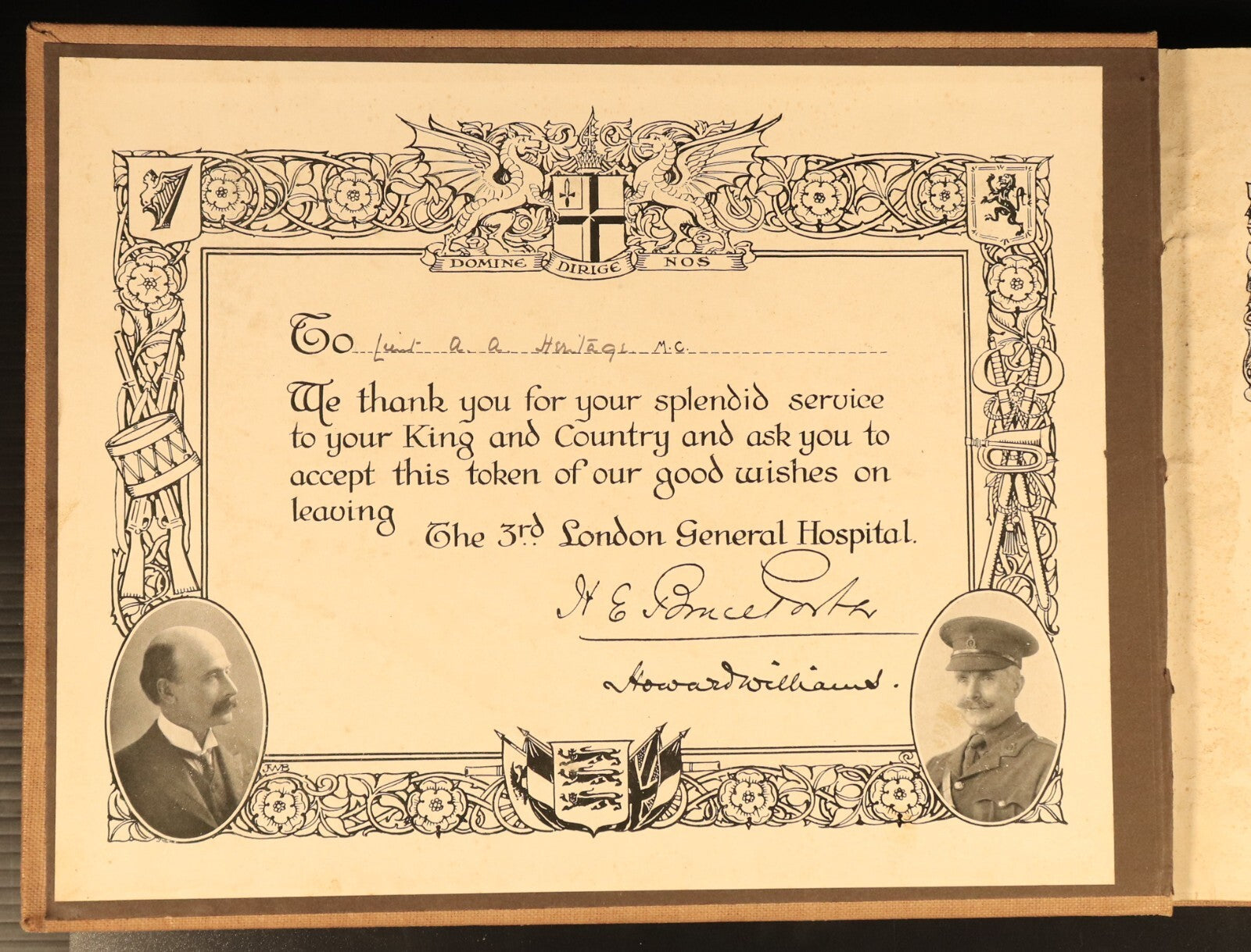 c1916 Heart Of Empire You Came To Defend Antique British Military Book WW1