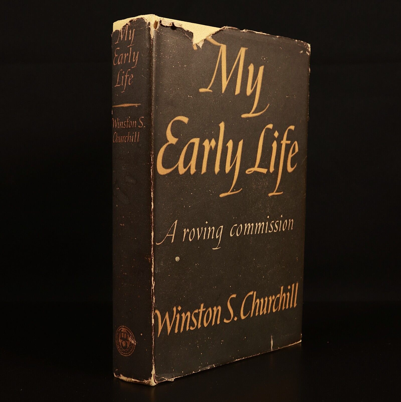 1944 My Early Life: Roving Commission by Winston Churchill Antique History Book