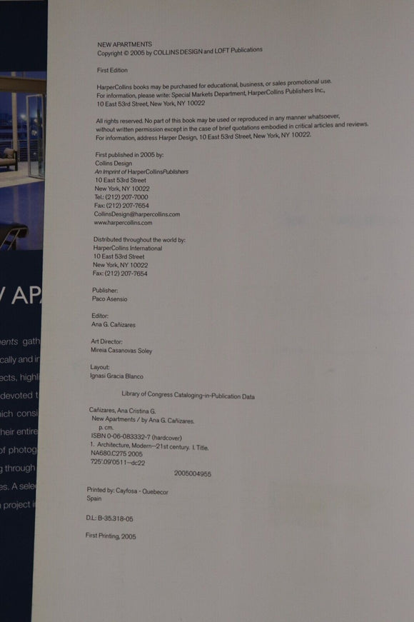 2005 New Apartments by Ana G Canizares Architecture Reference Book