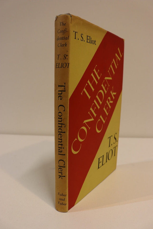 1954 The Confidential Clerk: A Play By T.S. Eliot Vintage Performing Arts Book