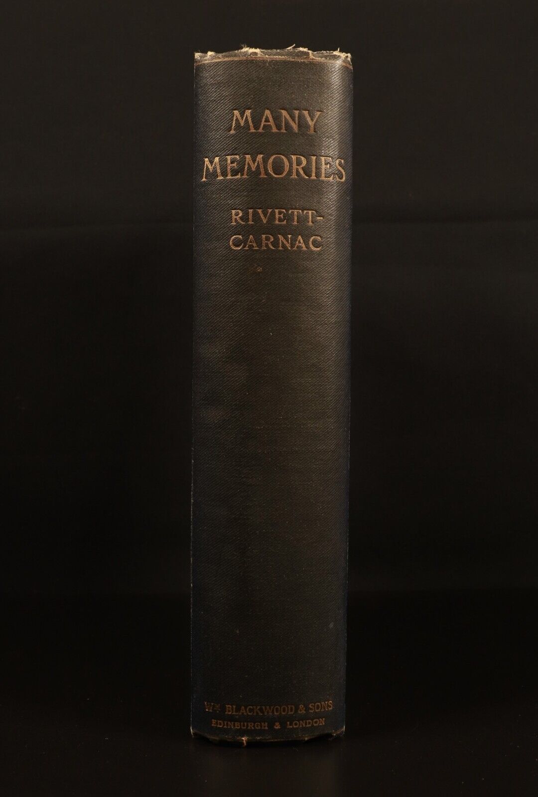 1910 Many Memories by John Rivett-Carnac Antique India Australia History Book