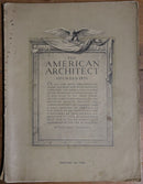 1926 The American Architect Magazine January No. 2489 Architecture Magazine-1