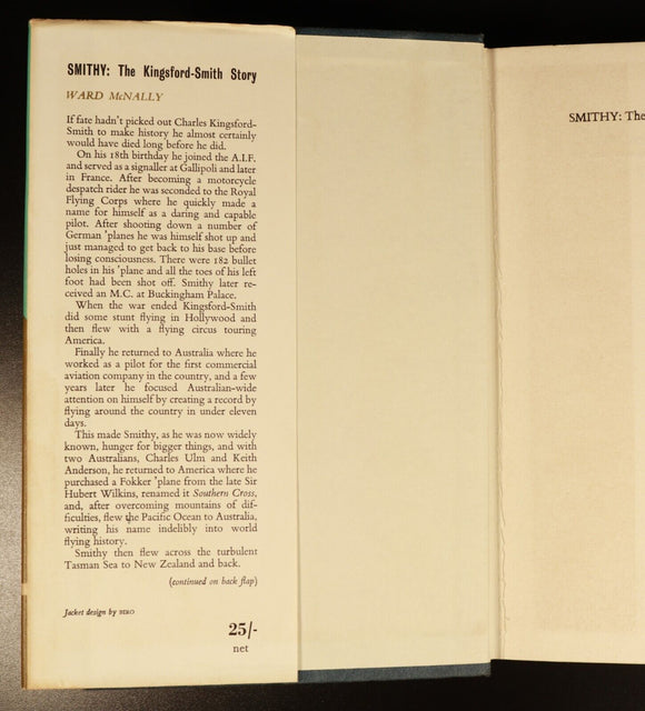 1966 Smithy: The Kingsford Smith Story Australian Aviation History Book McNally