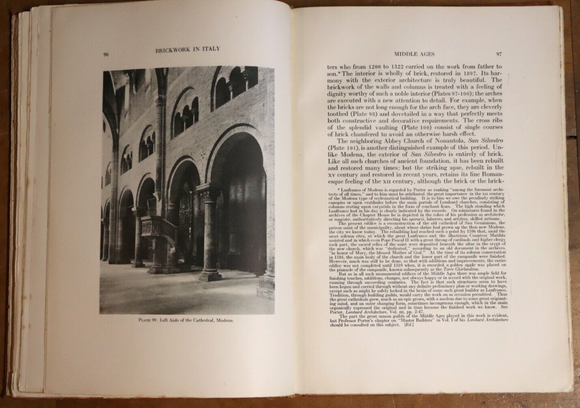 1925 Brickwork In Italy by GC Mars Antique American Architecture Reference Book