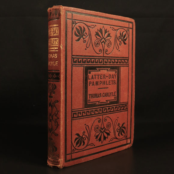 1872 Latter Day Pamphlets by Thomas Carlyle Antiquarian History Book