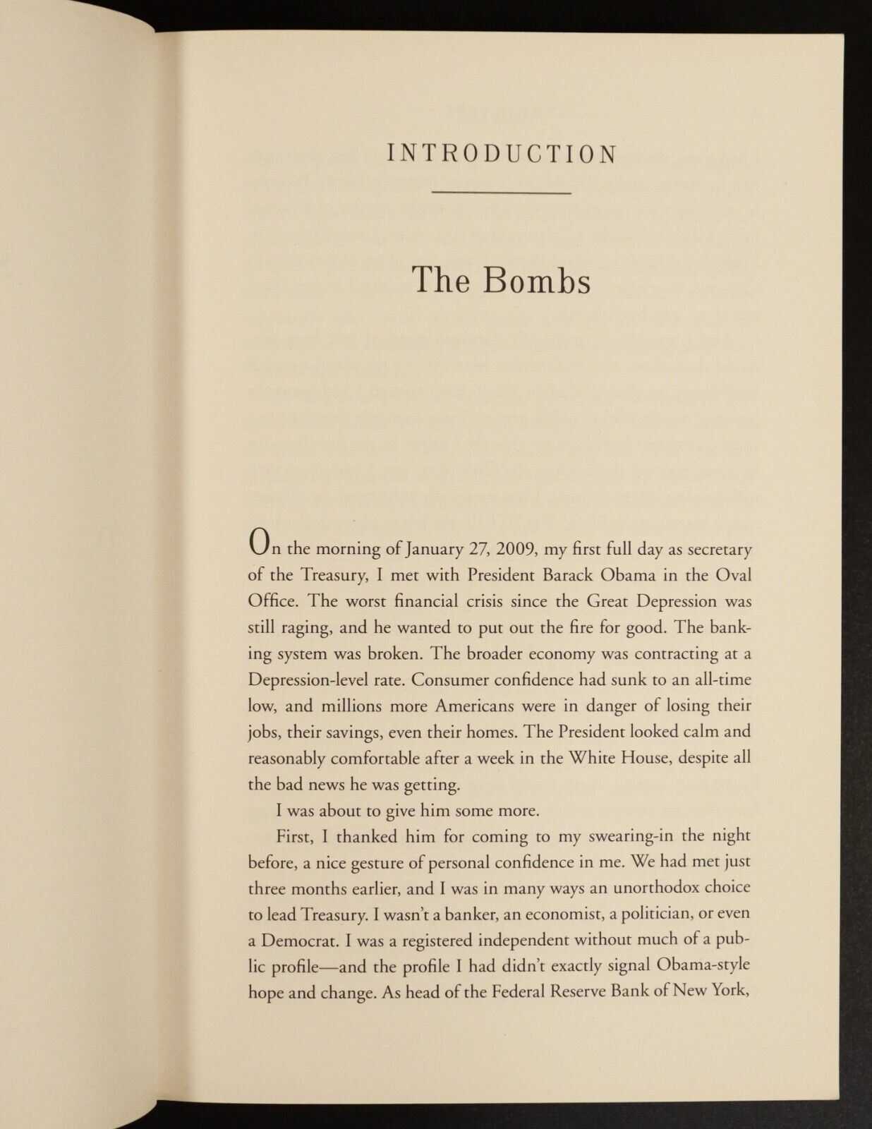 2014 Stress Test: Financial Crises by Timothy Geithner Financial History Book