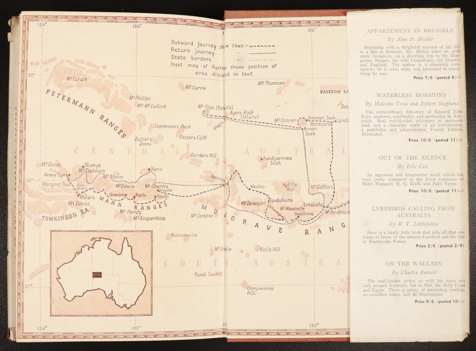 1951 Brown Men & Red Sand by C.P. Mountford Australian Indigenous History Book