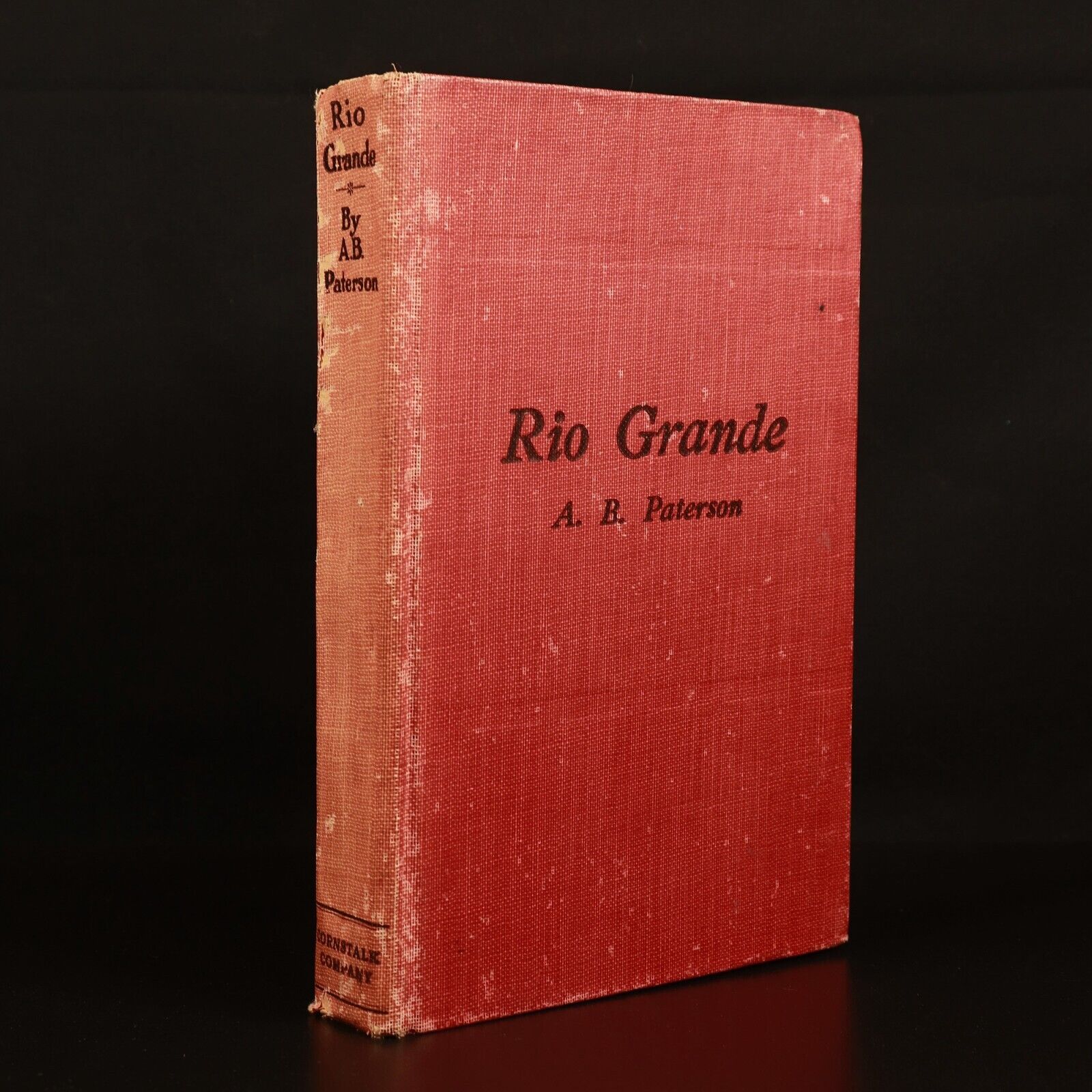 1928 Rio Grande & Other Verses by AB 'Banjo' Paterson Australian Fiction Book